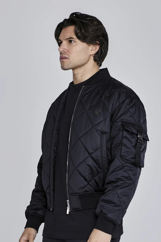 Casaco Bomber Preto SikSilk FW25 SikSilk