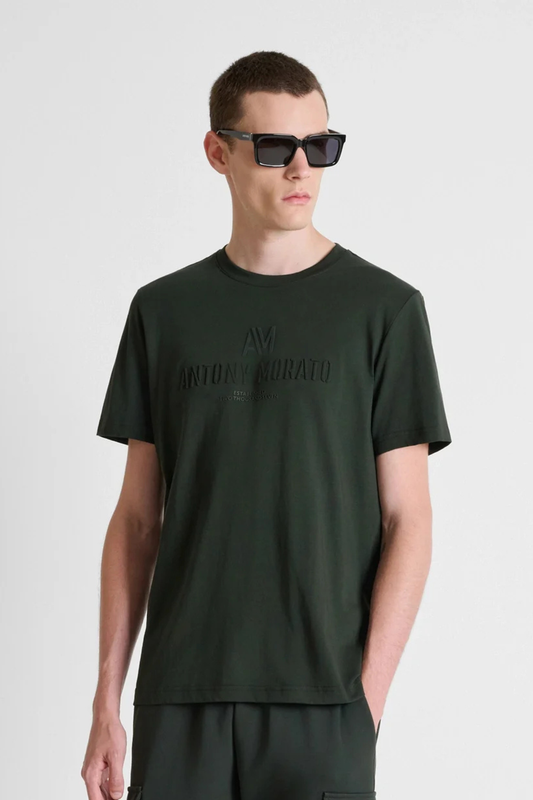 T-shirt com Alto Relevo Antony Morato Verde Antony Morato