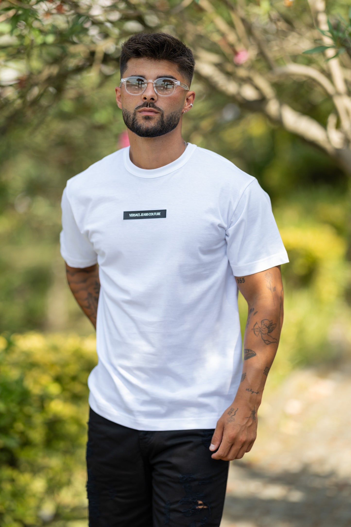 T-shirt Branca Versace Jeans Couture FW25