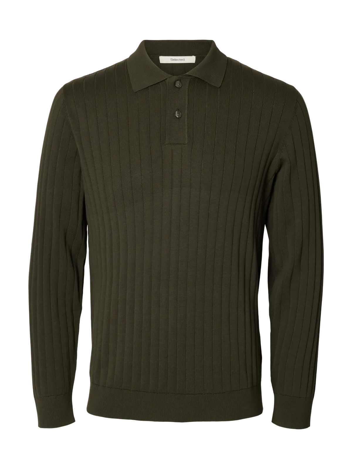 Polo de Malha Selected Verde Selected