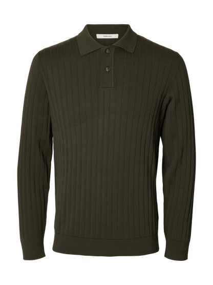 Polo de Malha Selected Verde Selected