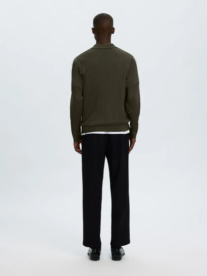 Polo de Malha Selected Verde Selected