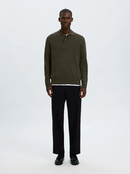 Polo de Malha Selected Verde Selected