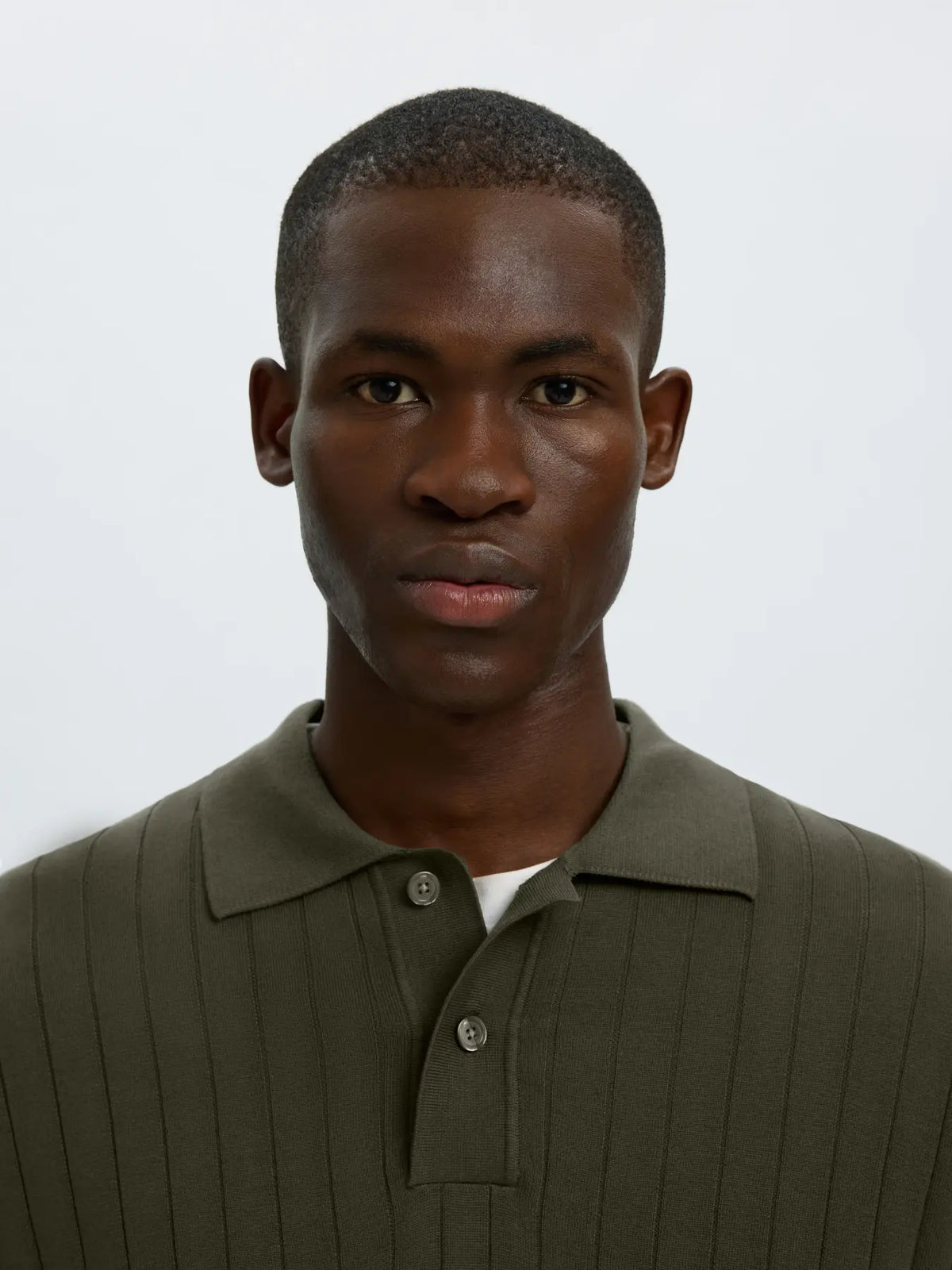 Polo de Malha Selected Verde Selected