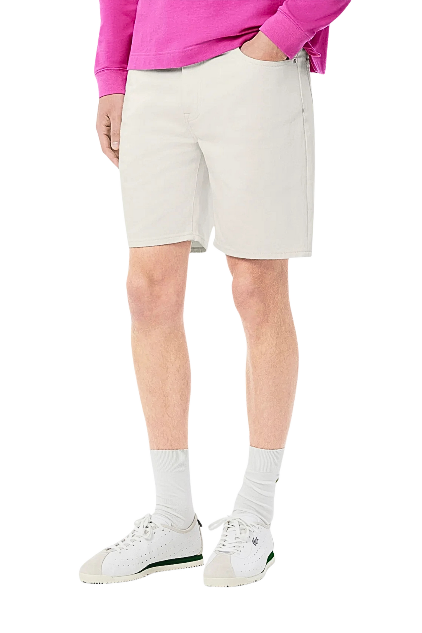 Calções de Ganga Branco Lacoste SS25