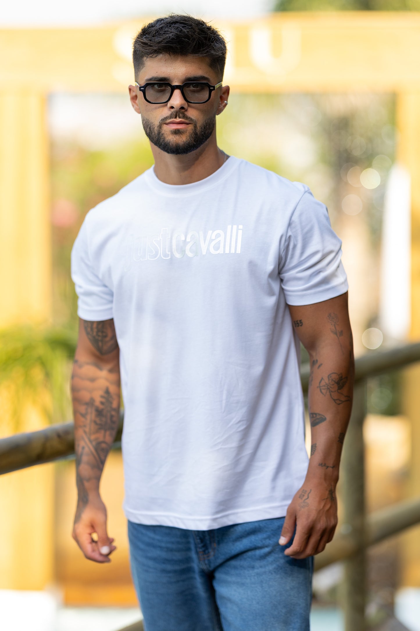 T-shirt Branca Just Cavalli FW25