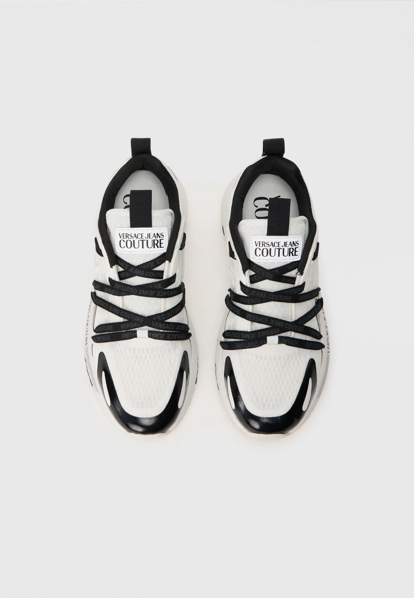 Sapatilhas Brancas e Pretas Versace Jeans Couture FW25
