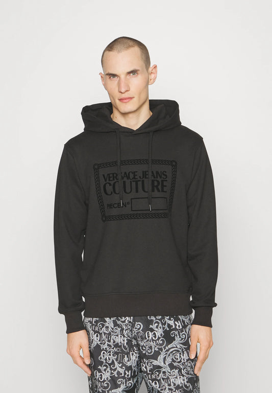 Versace Jeans Couture PIECE FLOCK - Sudadera con capucha black FW23