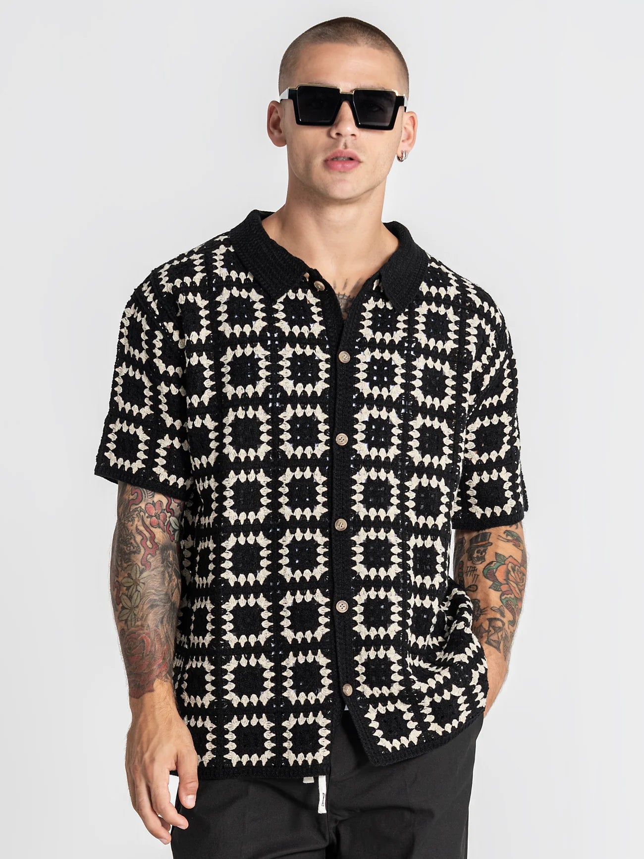 Camisa Preta Gianni Kavanagh SS26