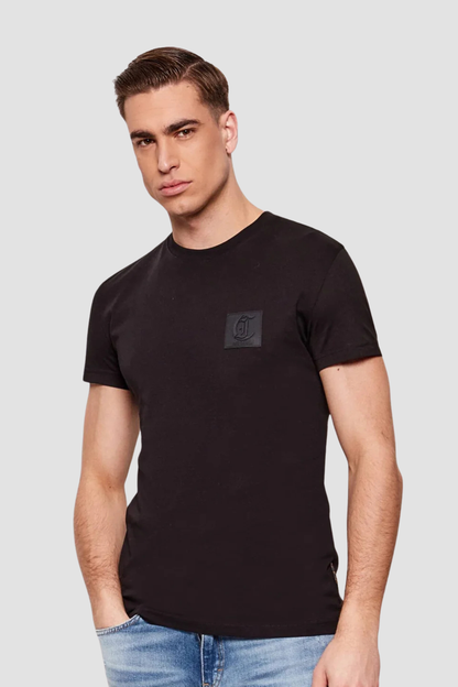 T-shirt Preta Slim Fit Just Cavalli