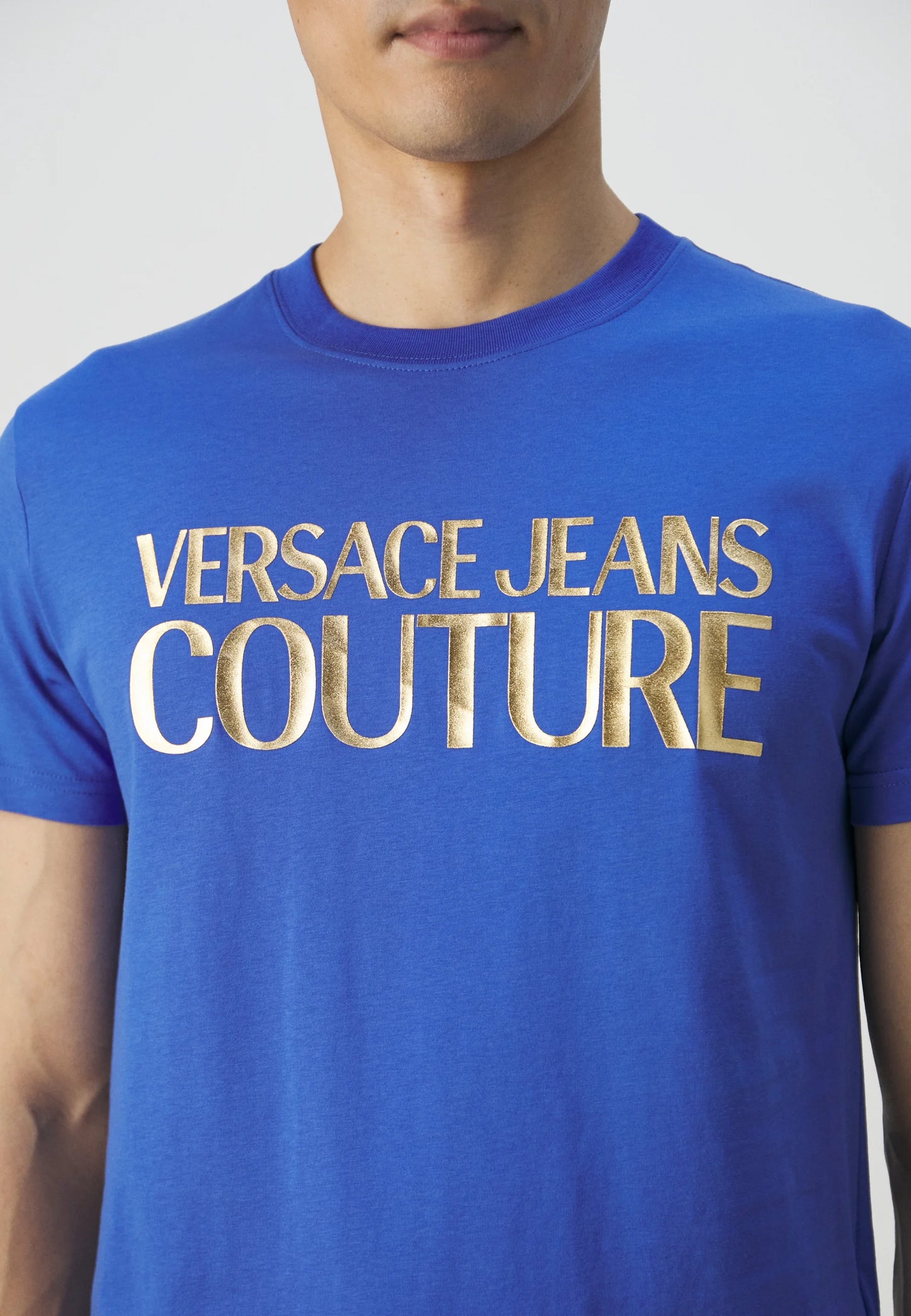 T-shirt Versace Jeans Couture Azul 76GAHT00 SS24