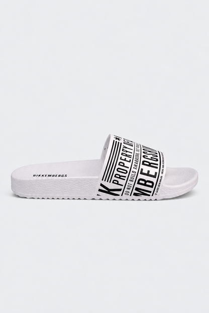 Chinelos Bikkembergs Brancos e Pretos Bikkembergs