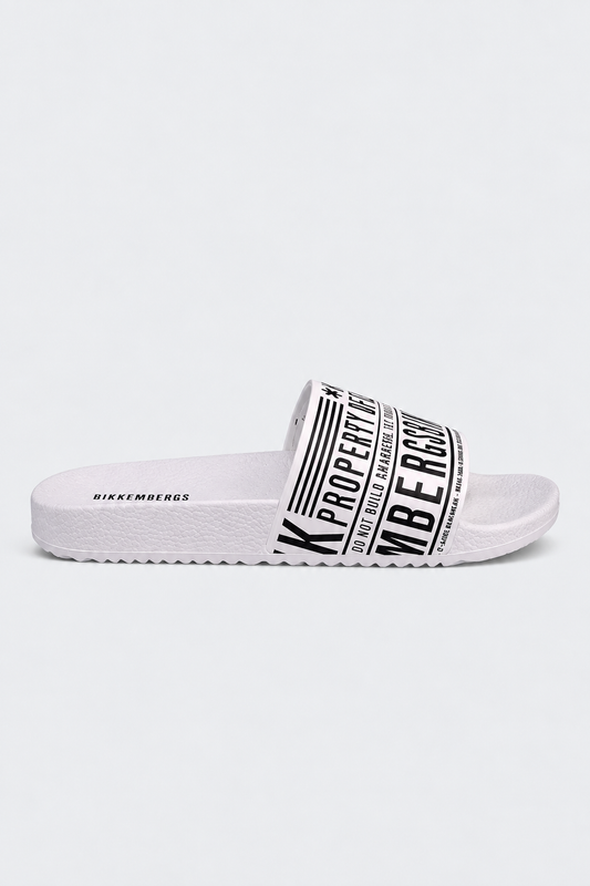Chinelos Bikkembergs Brancos e Pretos Bikkembergs