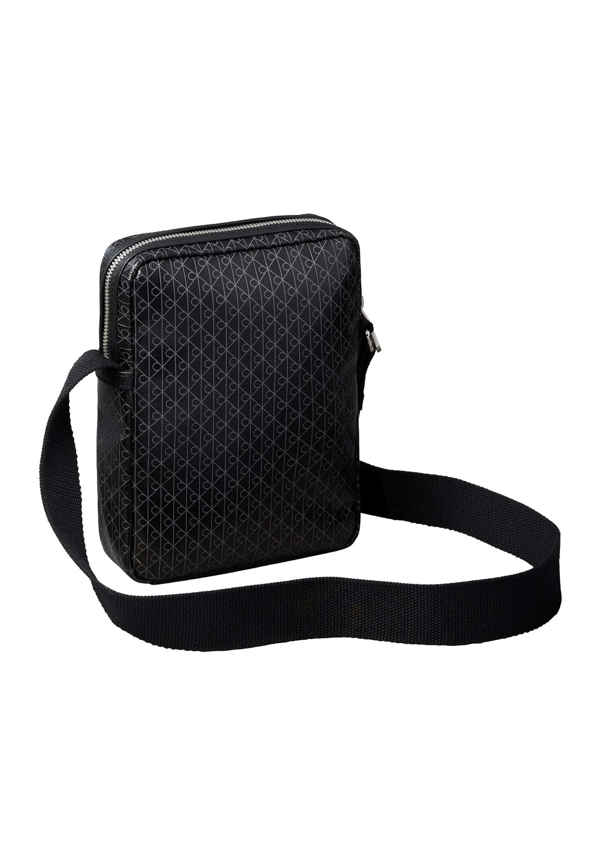 Bolsa Tiracolo Calvin Klein Preta Monograma Ovelha Negra Premium