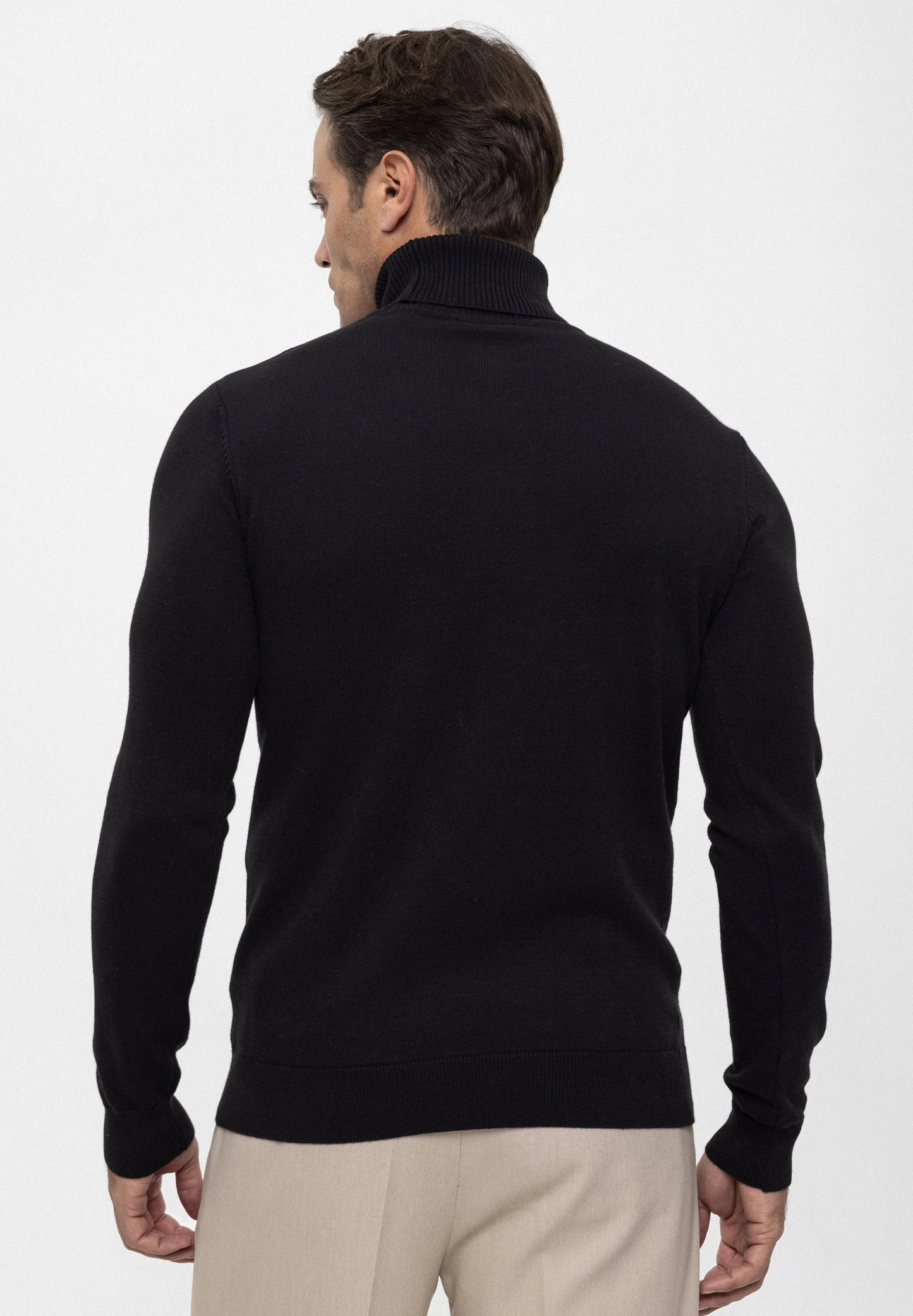 Camisola de Gola Alta Preta Gianni Lupo FW-25