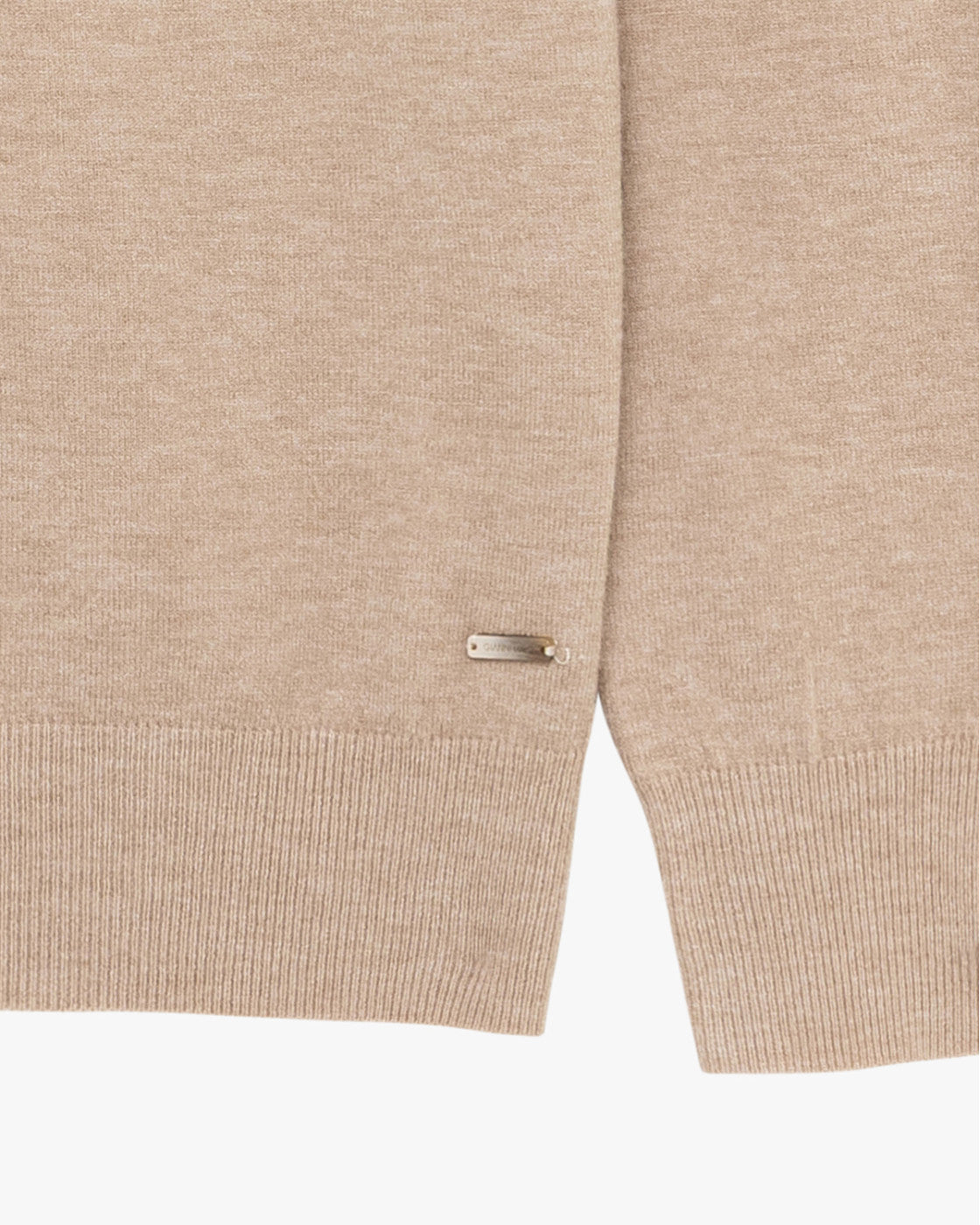 Camisola de Meia Gola Gianni Lupo de Malha Bege Gianni Lupo