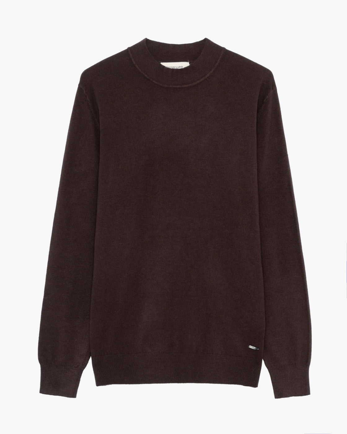Camisola de Meia Gola Gianni Lupo de Malha Castanha Gianni Lupo