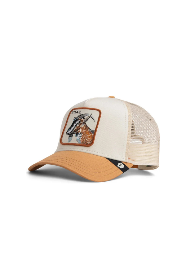 Chapéu Goat Bege e Laranja