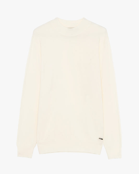 Camisola de Meia Gola Gianni Lupo de Malha Branca Gianni Lupo