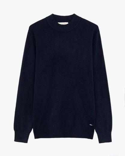 Camisola de Meia Gola Gianni Lupo de Malha Azul Gianni Lupo
