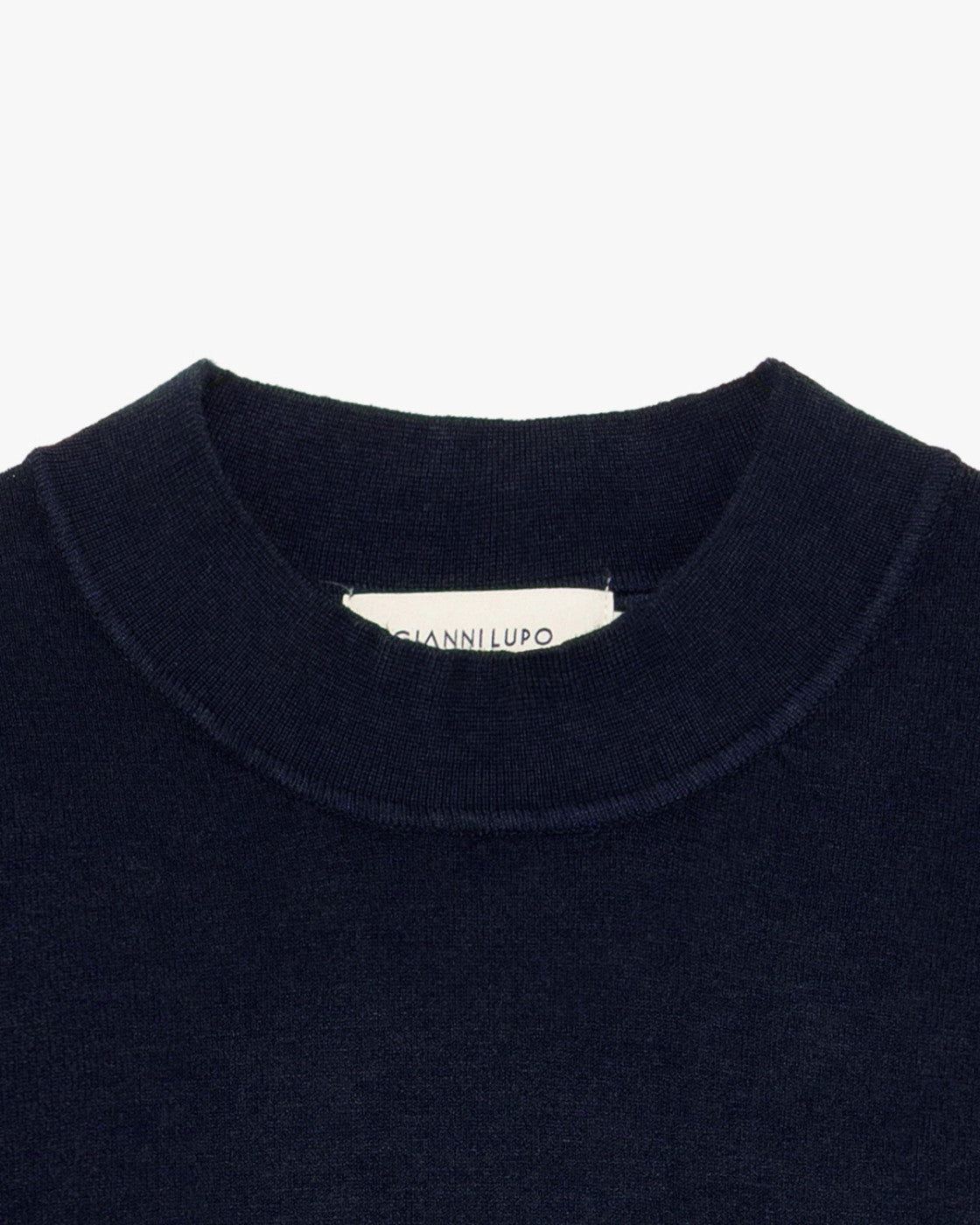Camisola de Meia Gola Gianni Lupo de Malha Azul Gianni Lupo