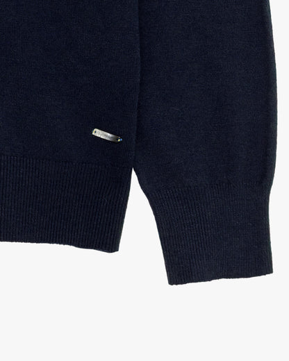 Camisola de Meia Gola Gianni Lupo de Malha Azul Gianni Lupo