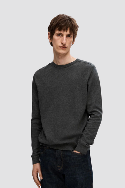 Camisola de Malha Cinza Escura Selected FW25 Selected