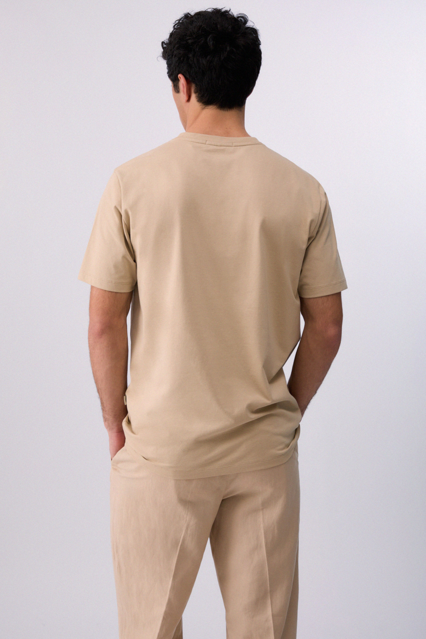T-shirt Básica Bege
