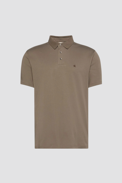 Polo Castanho Calvin Klein FW25 Calvin Klein