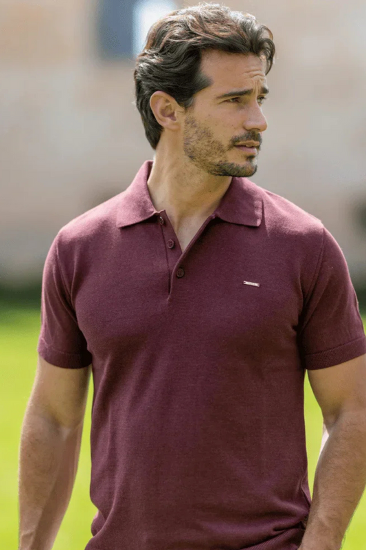 Polo Bordô Tricot Zolf SS-25