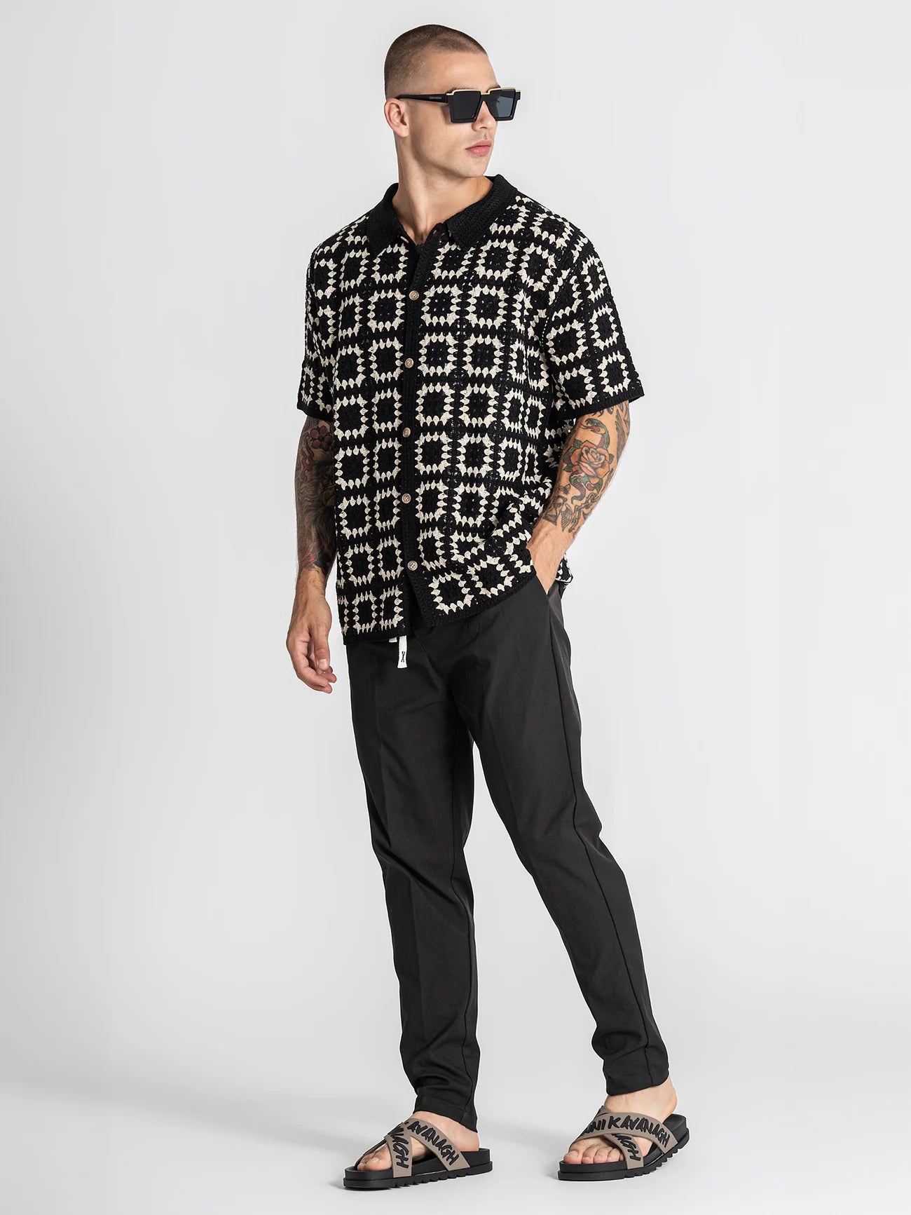 Camisa Preta Gianni Kavanagh SS26