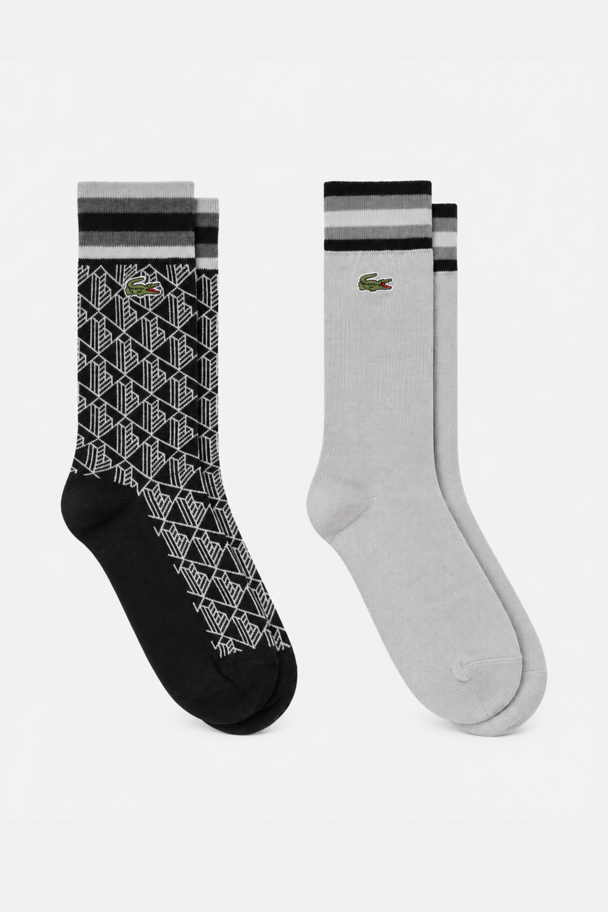 Pack 2 Pares de Meias Lacoste Cinzentas/Pretas (sem foto) Lacoste