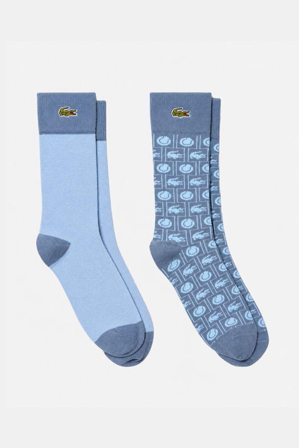 Pack 2 Pares de Meias Lacoste Azuis
