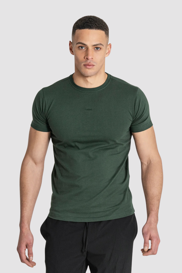 T-shirt com Logo Bordado Gianni Kavanagh Verde