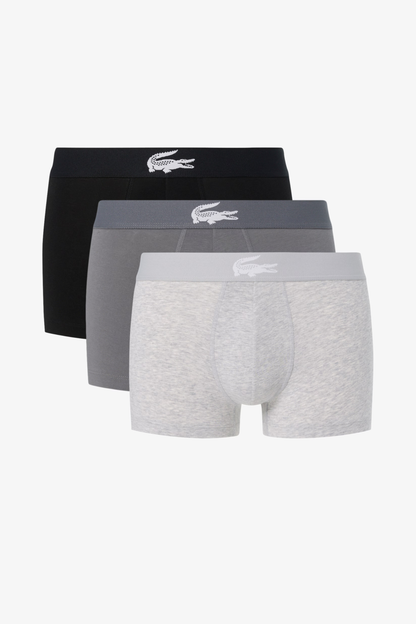 Pack 3 Boxers Lacoste Cinzentos e Pretos Lacoste