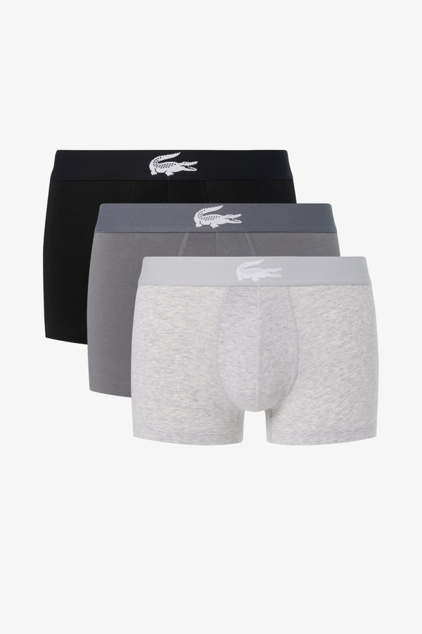 Pack 3 Boxers Lacoste Cinzentos/ Pretos