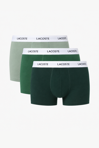 Pack 3 Boxers Lacoste Verdes Lacoste