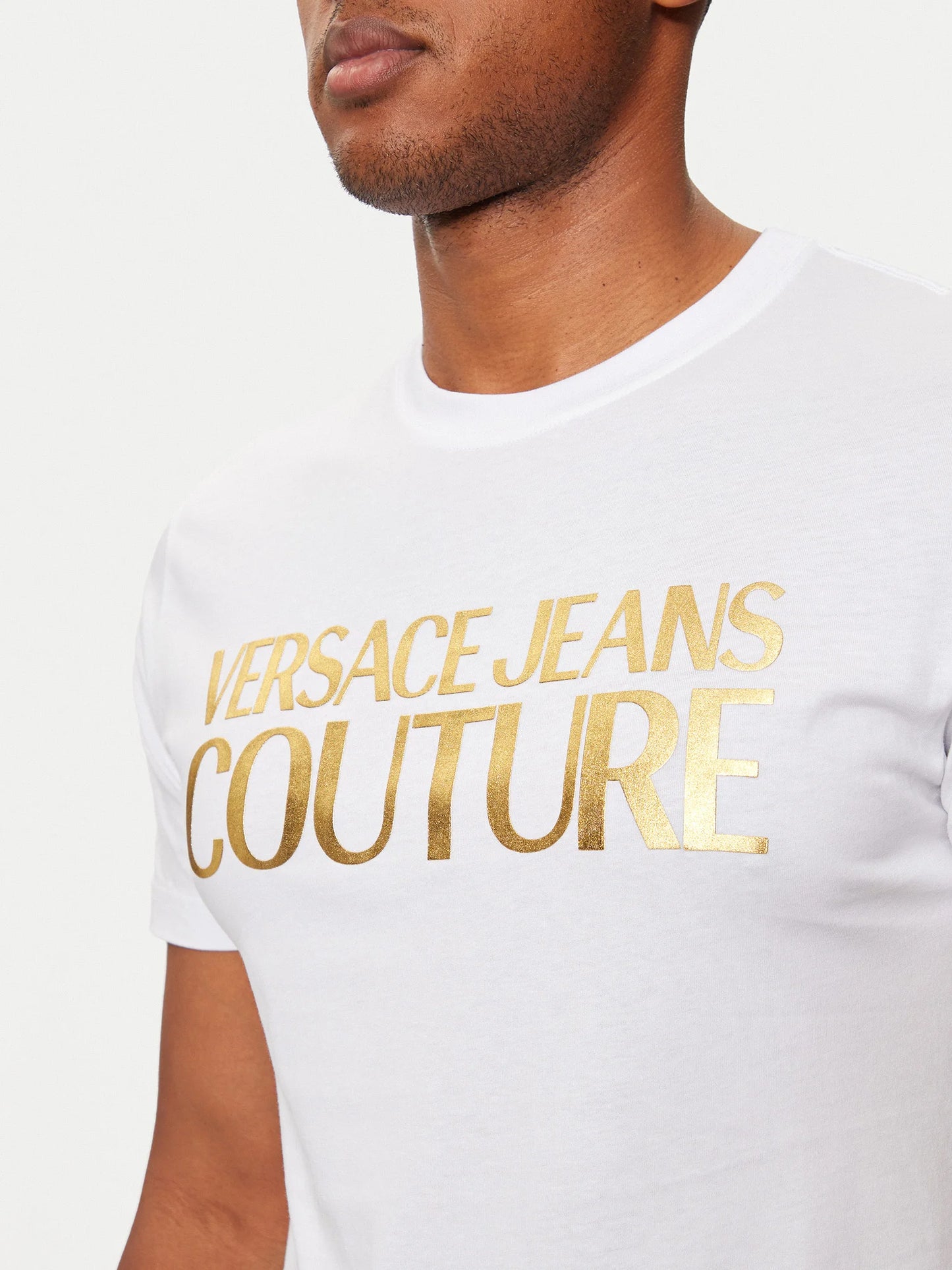 T-shirt Versace Jeans Couture Branca 77GAHT05 G03 FW24