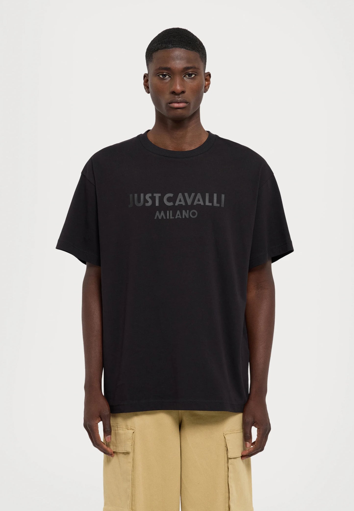 T-shirt Just Cavalli Preta 77OAHG01 FW24