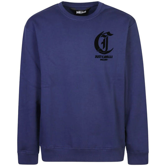 Sweatshirt Just Cavalli Azul Marinho 77OAIT06 FW24