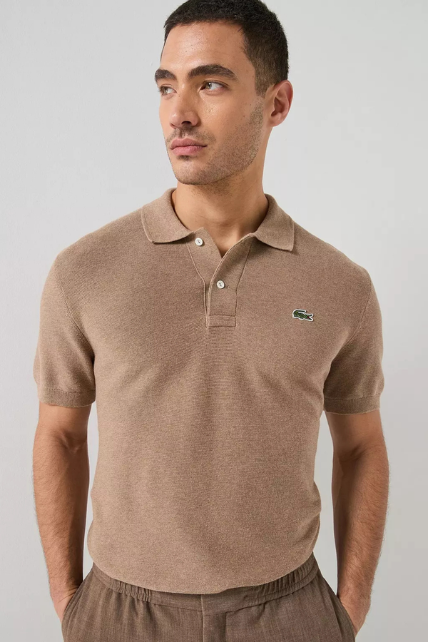 Polo Malha Castanho