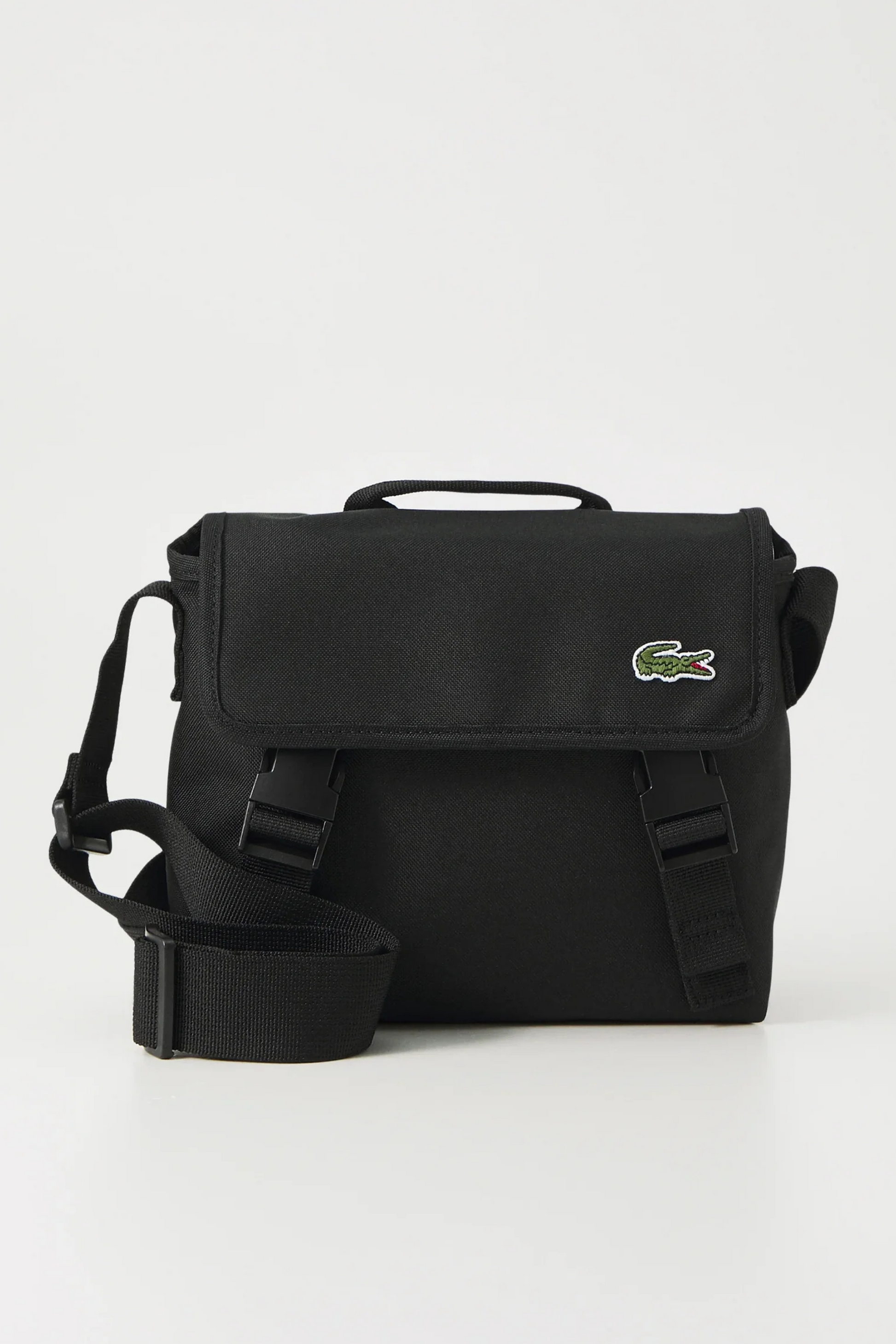 Bolsa Tiracolo Preta Lacoste SS25 – Ovelha Negra Premium