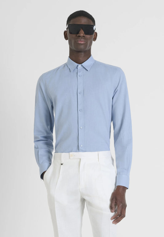 Camisa Linho Azul Claro Antony Morato SS26