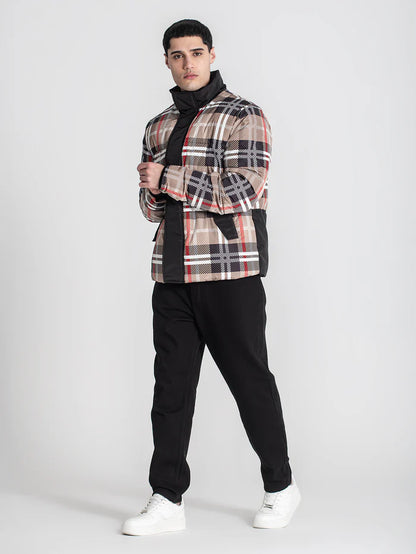 Casaco Padrão Bege e Preto Gianni Kavanagh FW25 Gianni Kavanagh