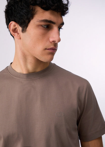 T-Shirt Básica Castanha LIU JO