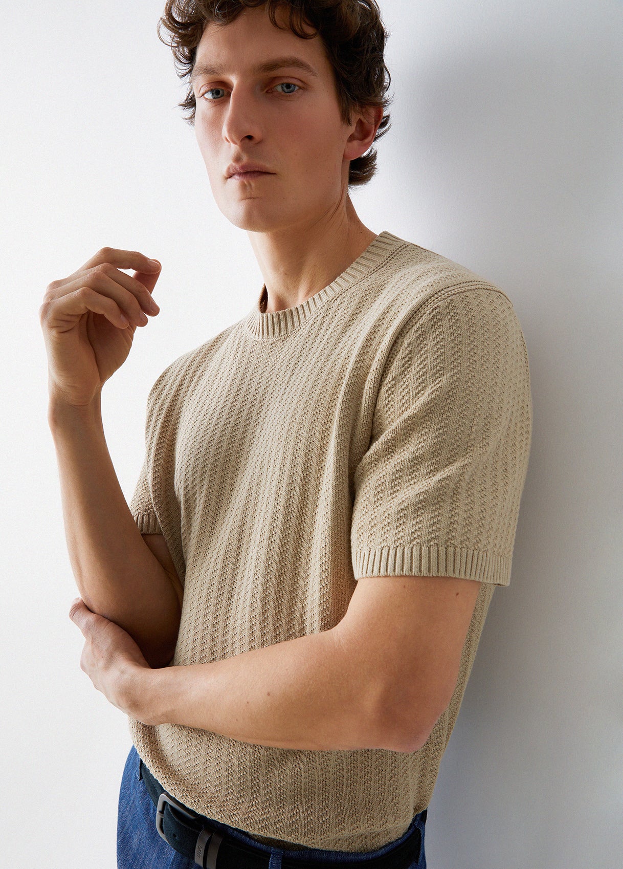 T-shirt de Malha Bege Liu Jo SS26