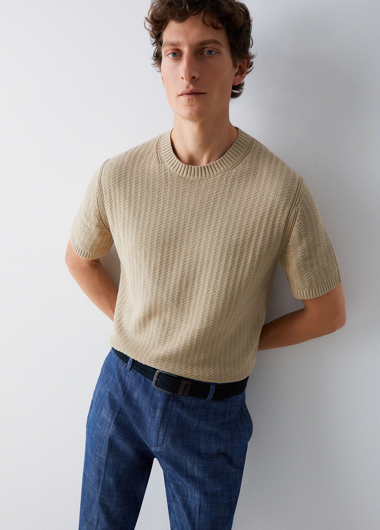 T-shirt de Malha Bege Liu Jo SS26