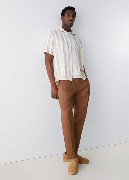 Calça 100% Linho Castanha LIU JO