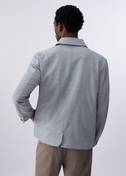Sobrecamisa Cinza em Mistura Lã e Algodão LIU JO