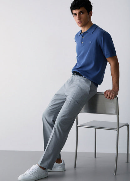 Calça Cargo Tecido Cinza LIU JO